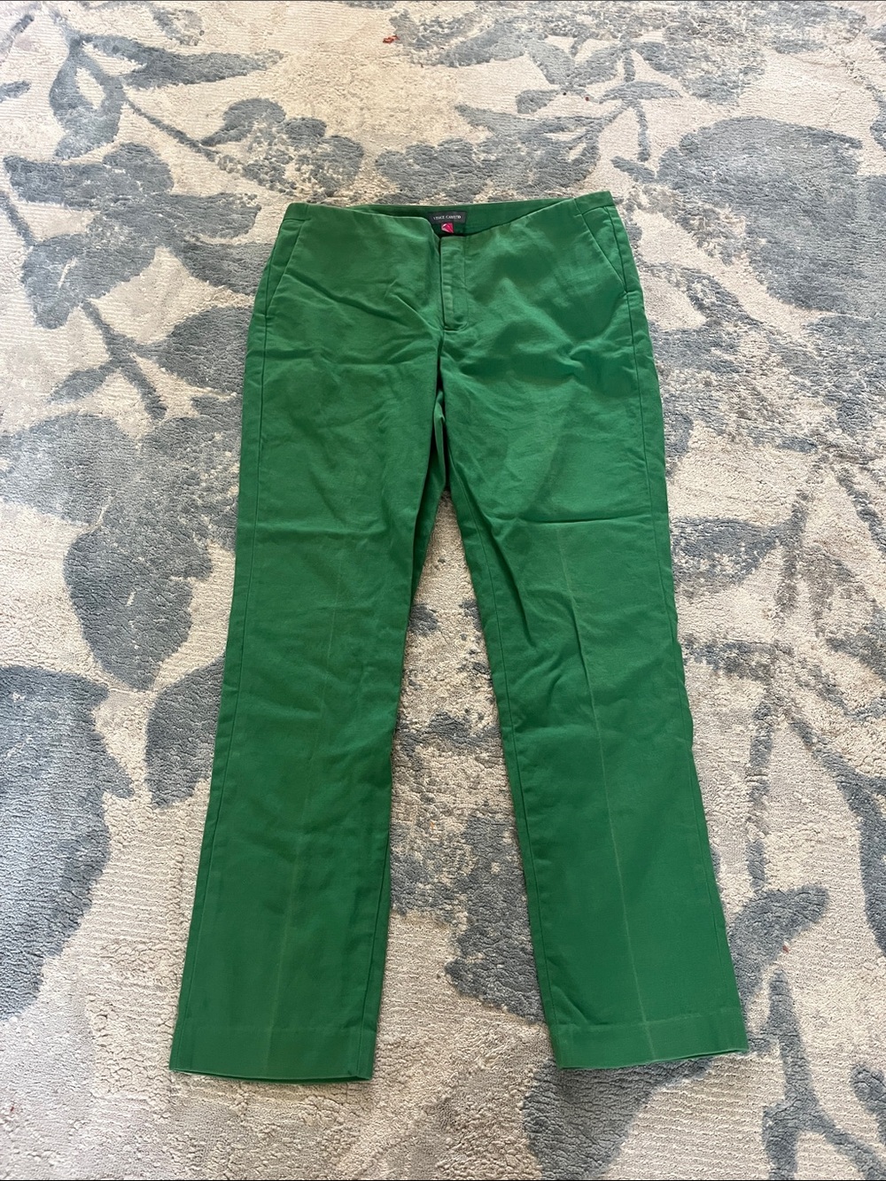 Vince Camuto Men's Green Straight-Leg Chinos
